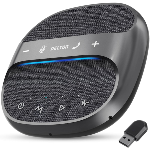 Delton C4700 Wireless Conference Speaker AI Noise Reduction Mic Auto Pair USB 360 Degree Audio Sound AEC DSC4700-WR - main